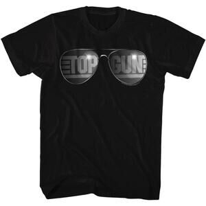 Top Gun Top Shades Black Adult T Shirt